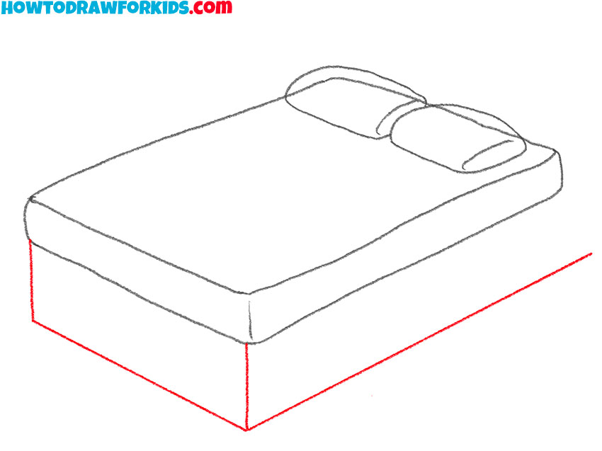 easy bed drawing lesson