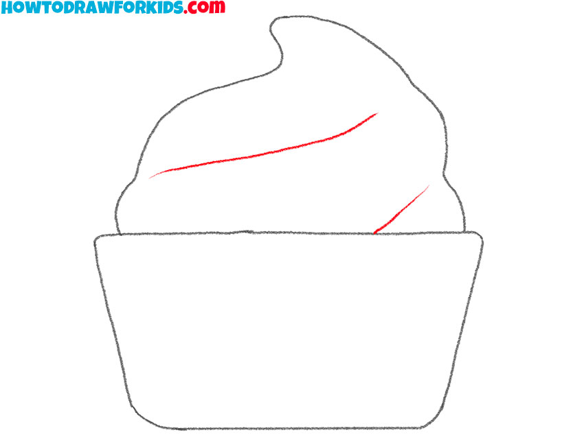 how to draw a cupcake easy