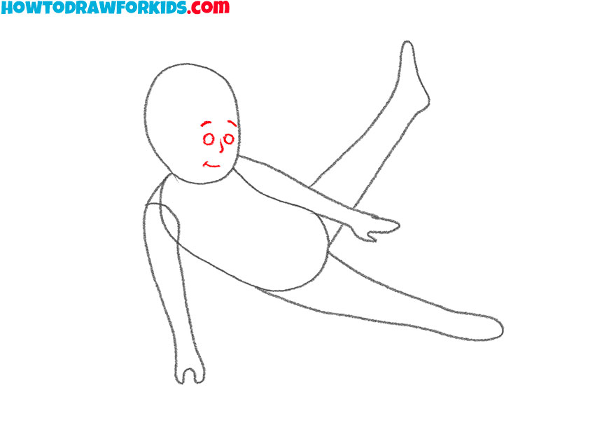 how to draw a cute gymnast