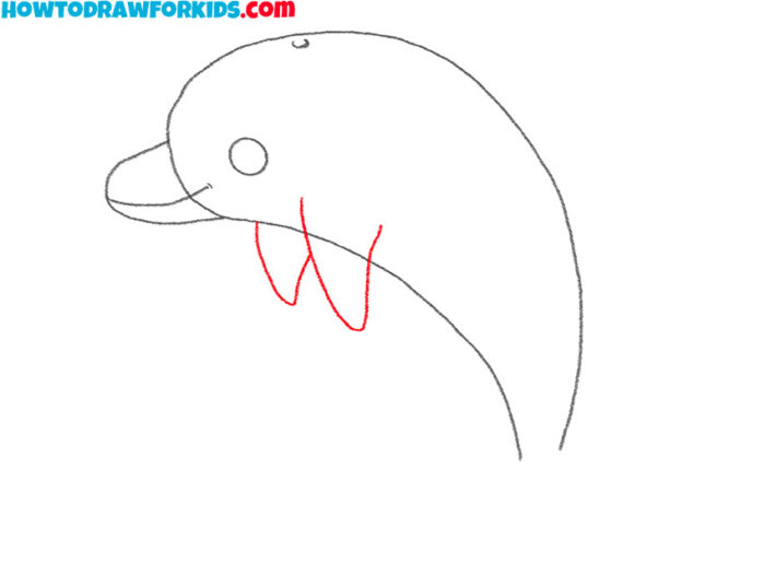 How to Draw a Cartoon Dolphin Easy Drawing Tutorial For Kids