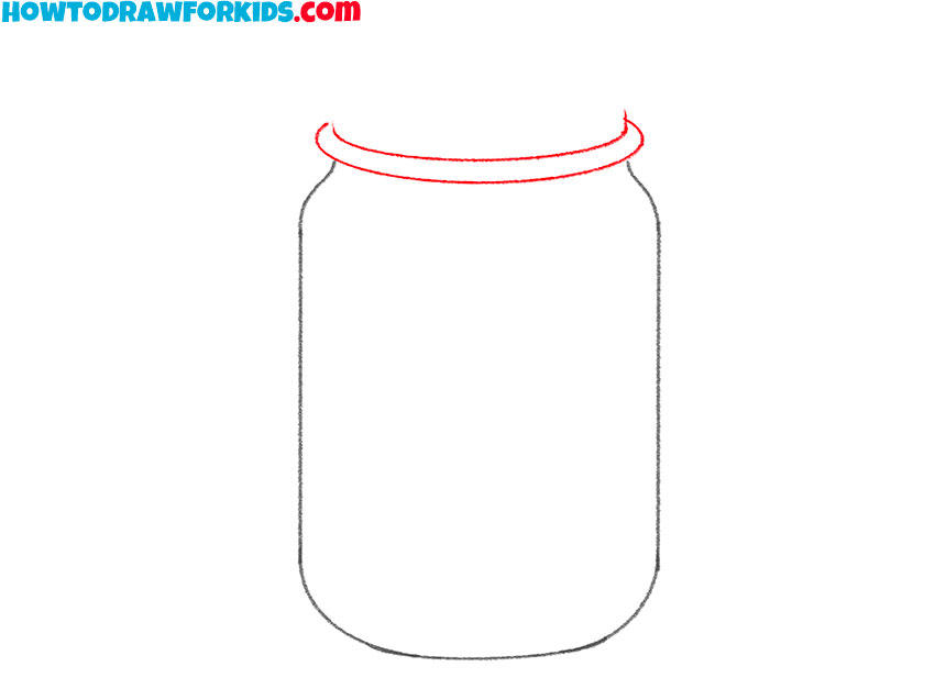 how to draw a mason jar for beginners