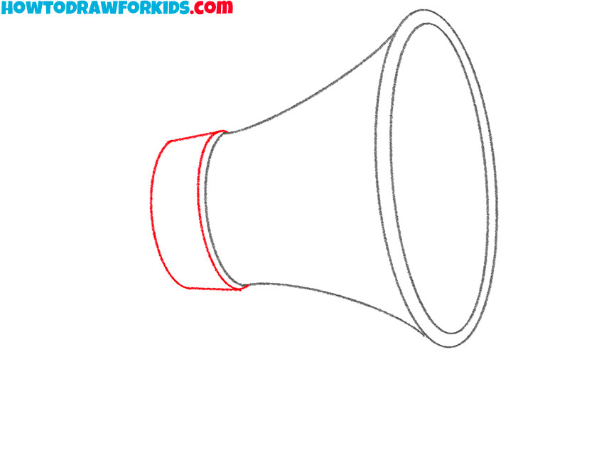 how to draw a megaphone for beginners