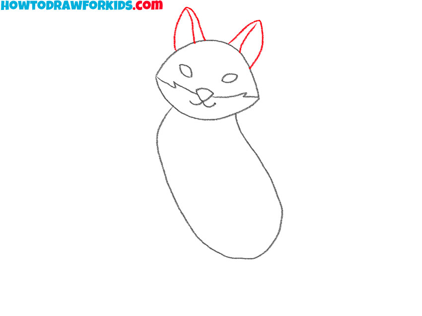 how to draw a red fox cute