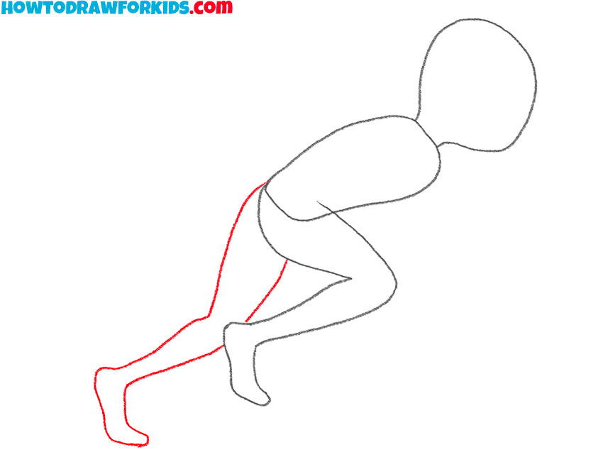 how to draw a runner for kids