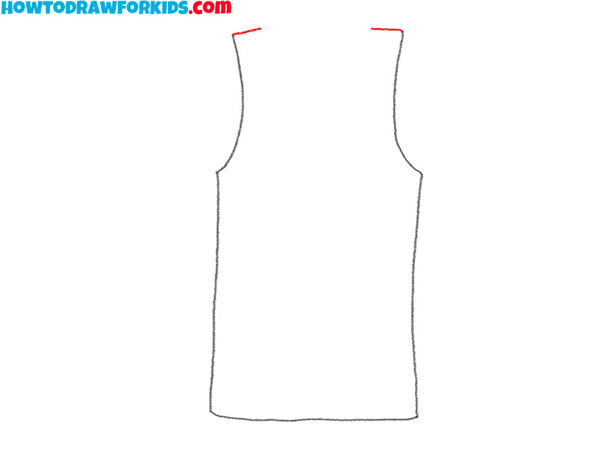 how to draw a tank top for kindergarten