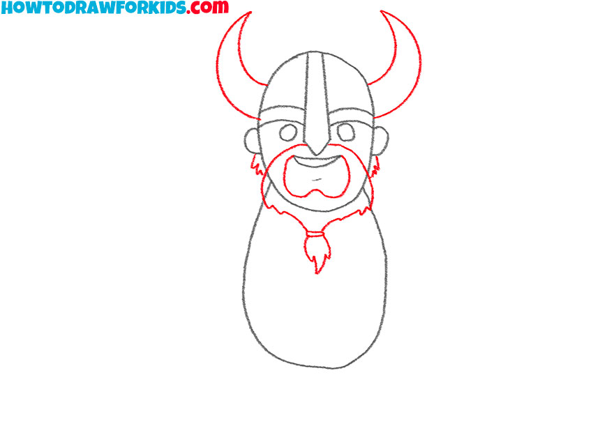 how to draw a viking cartoon