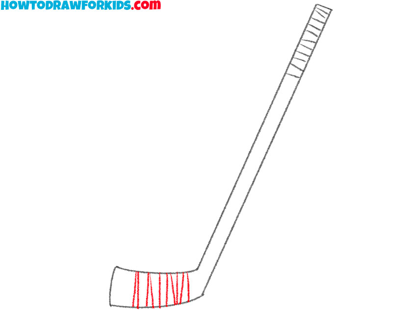 how to draw an easy hockey stick
