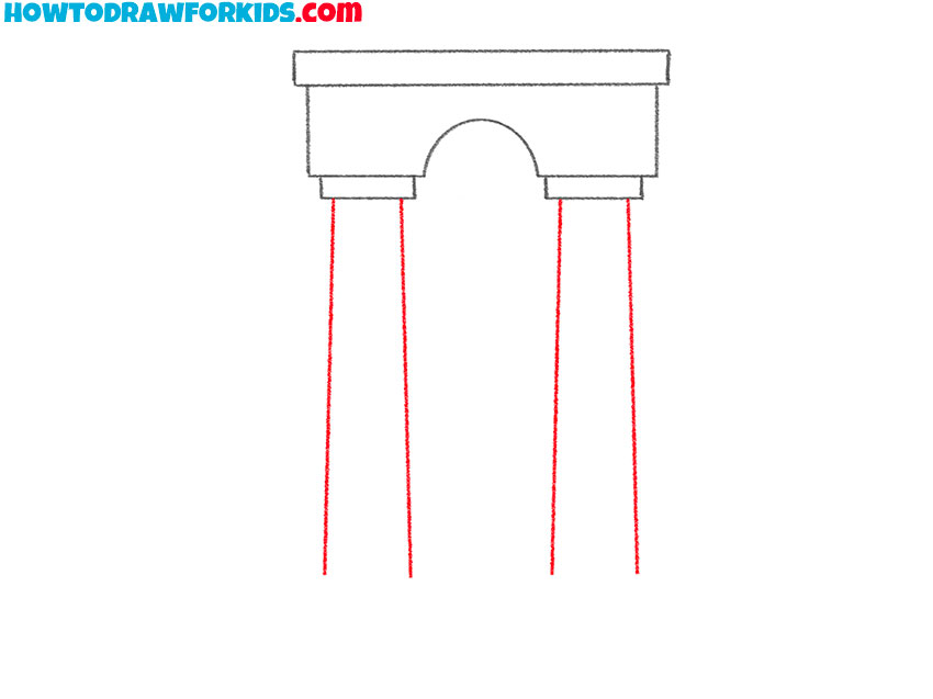 how to draw an elongated arch