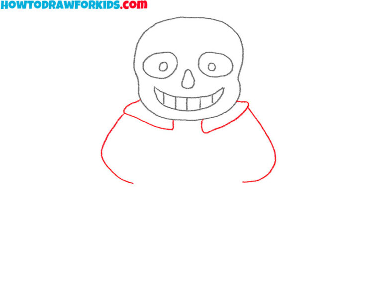 How to Draw Sans from Undertale - Easy Drawing Tutorial For Kids