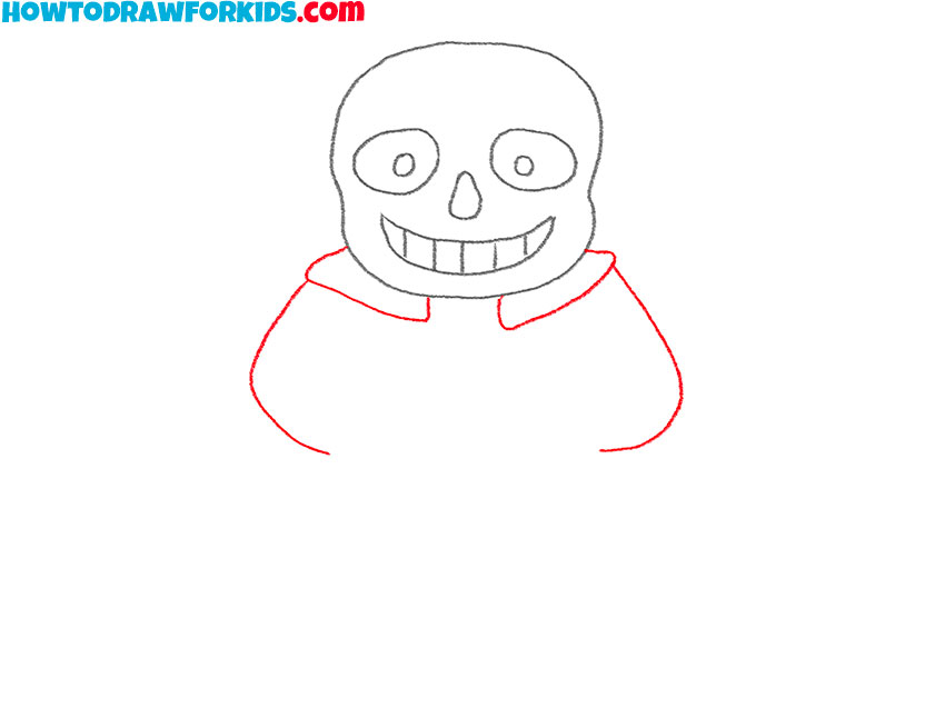 how to draw sans from undertale for beginners