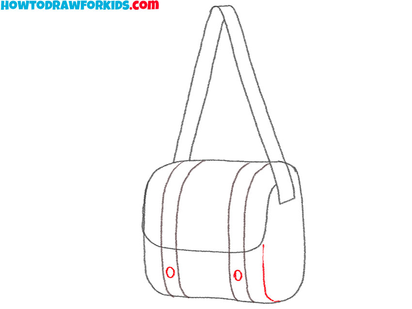 how to draw a bag for kids