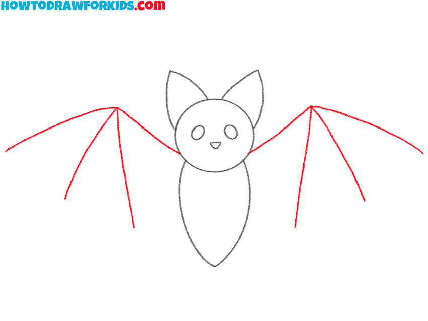How to Draw a Bat Step by Step Easy Drawing Tutorial For Kids