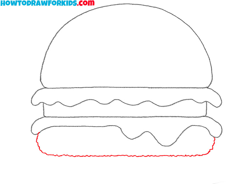 how to draw a cartoon cheeseburger