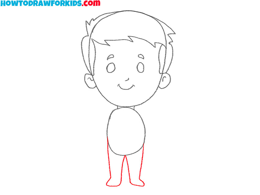 how to draw a child body