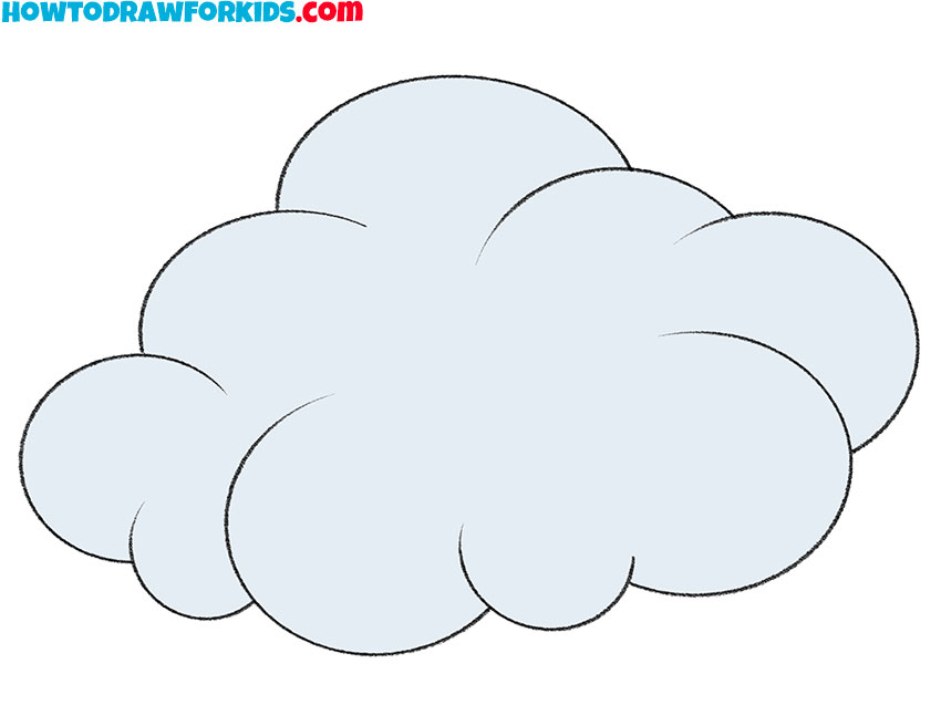 how to draw clouds