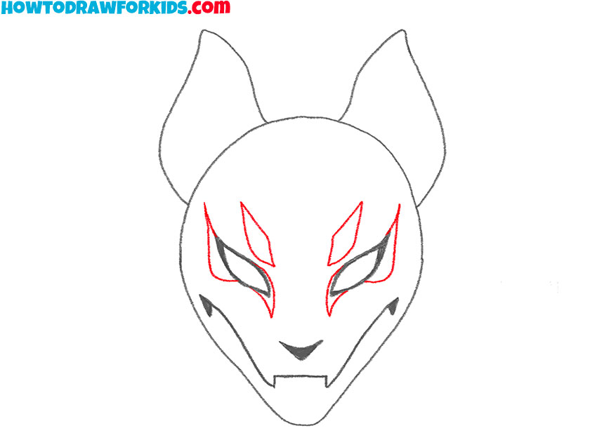 how to draw a drift mask for kindergarten