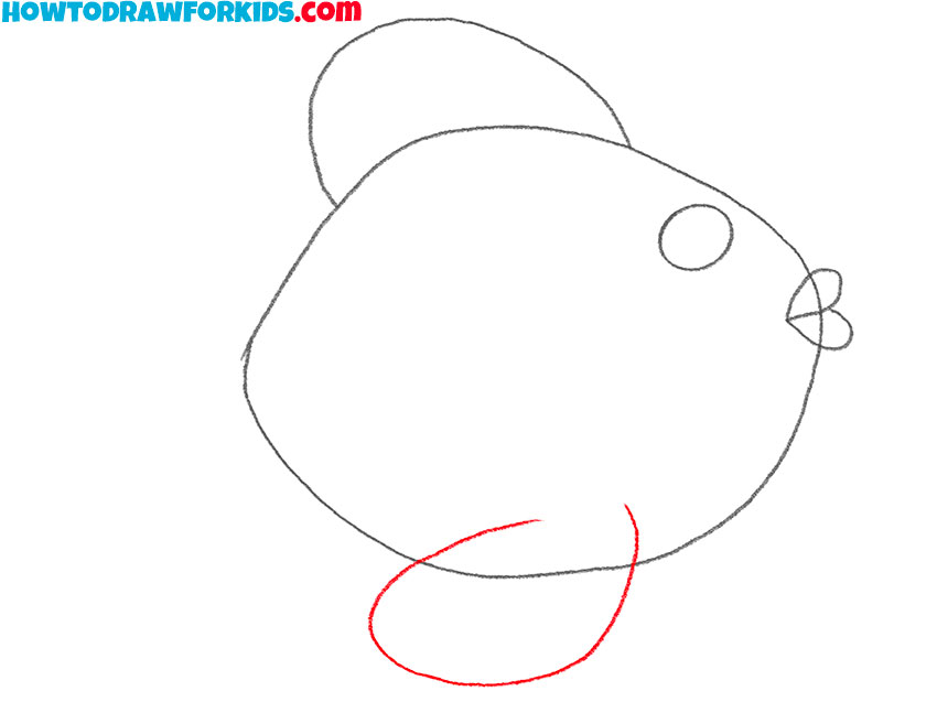 how to draw a fish with scales for kindergarten