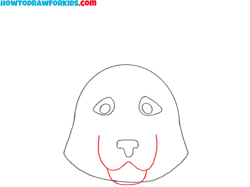 how to draw a german shepherd face for kids