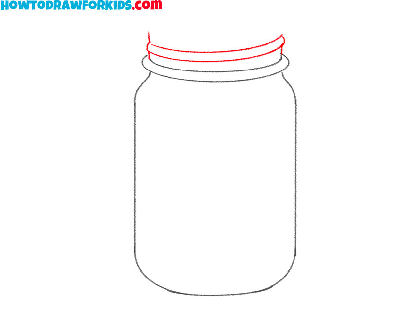 how to draw a mason jar for kindergarten