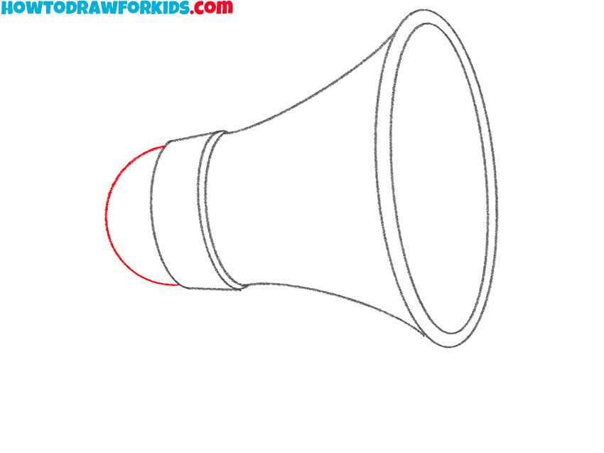 how to draw a megaphone for kindergarten