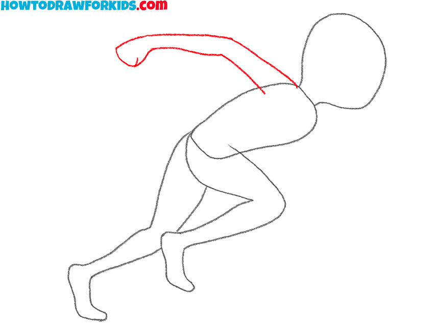 how to draw a runner for beginners