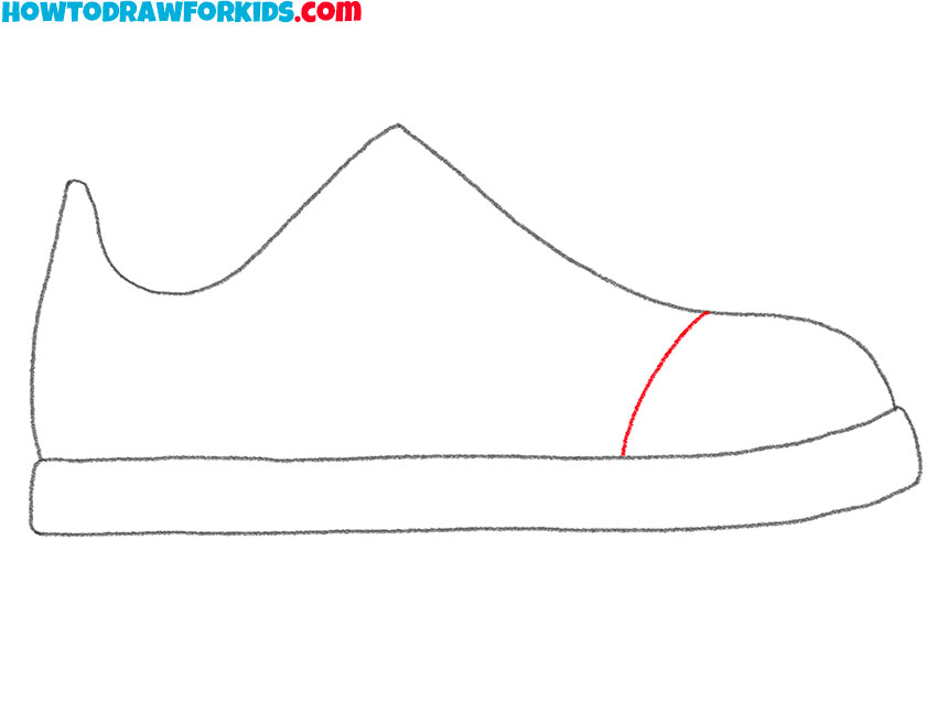 how to draw a shoe cartoon
