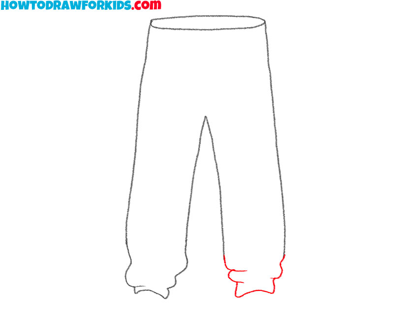 how to draw baggy pants for kindergarten