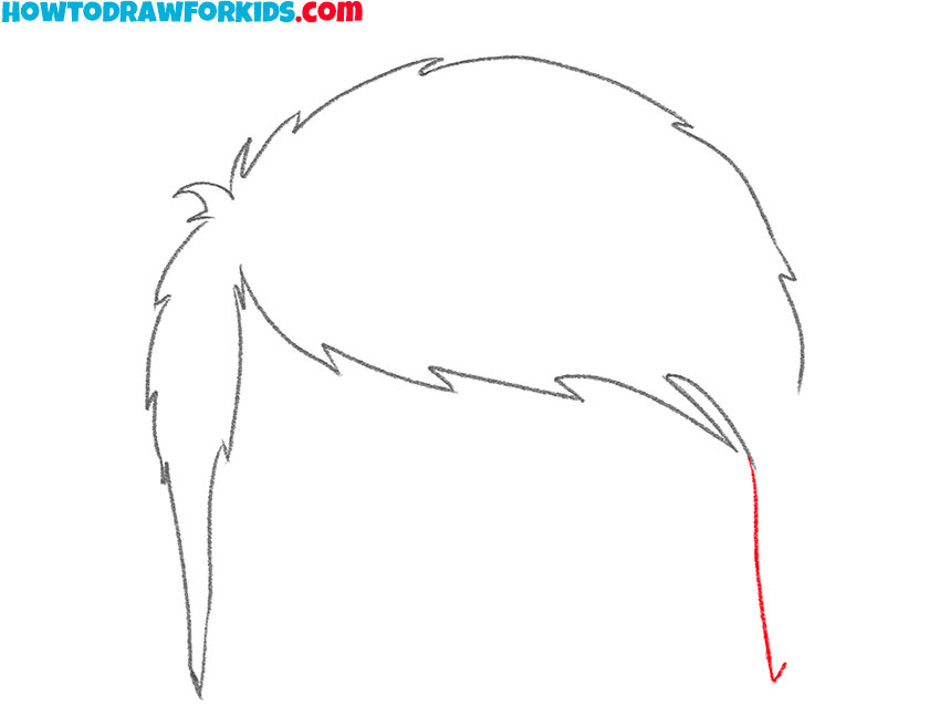 how to draw hair for kindergarten