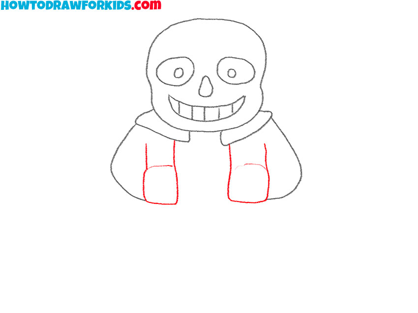 how to draw sans from undertale for kindergarten