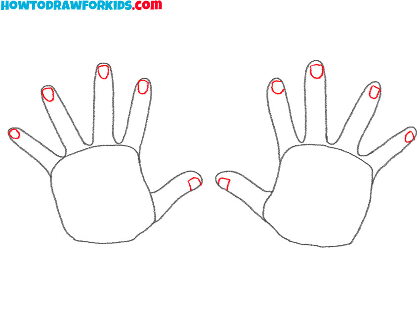 how to draw simple hands for beginners