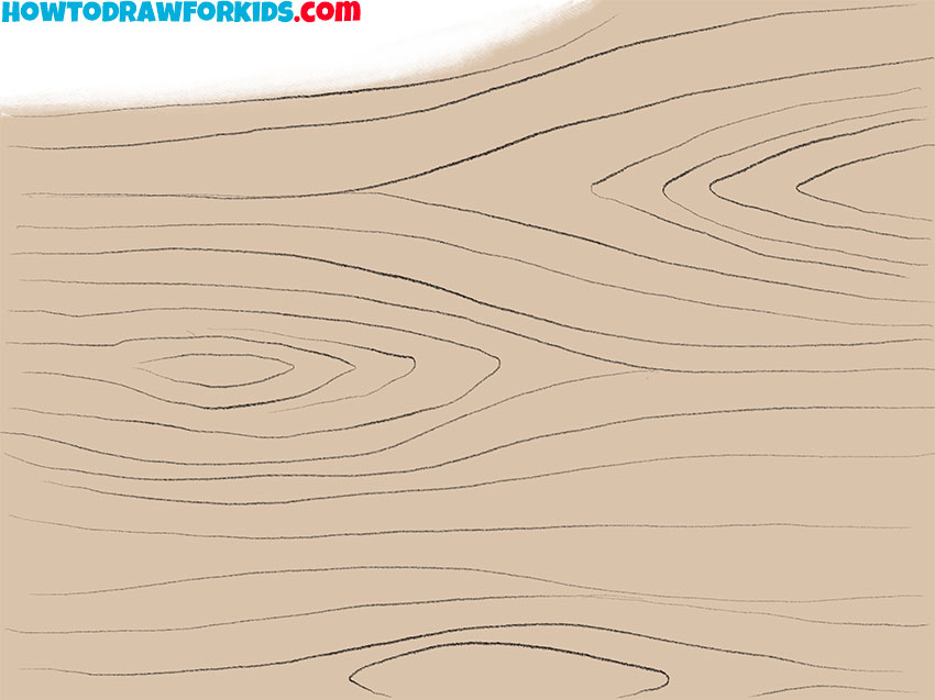 How to Draw Wood Texture Step by Step Easy Drawing Tutorial