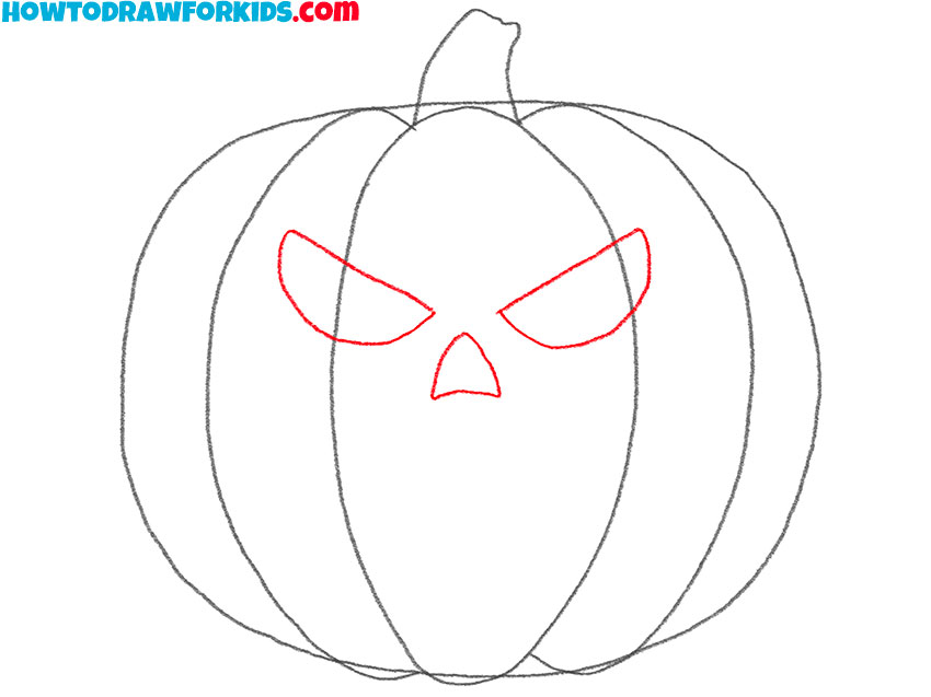 pumpkin for halloween drawing lesson