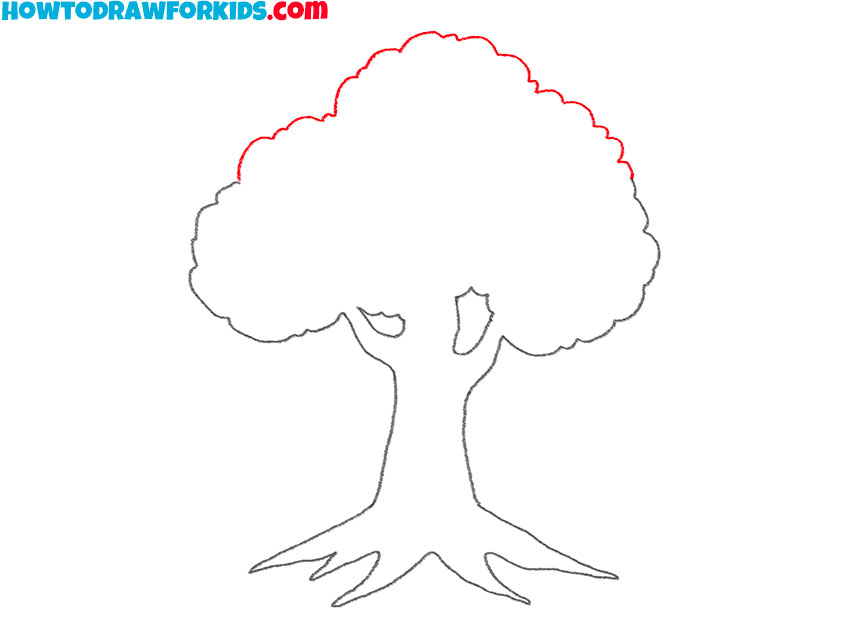 simple tree silhouette drawing