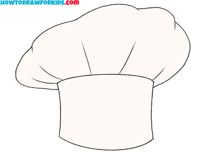 chef hat drawing guide