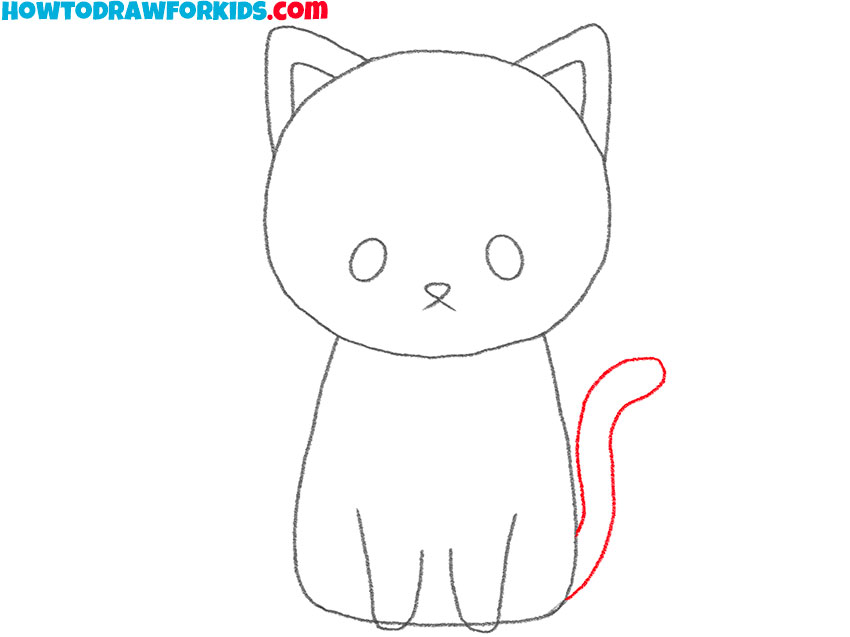 cute kitten drawing guide