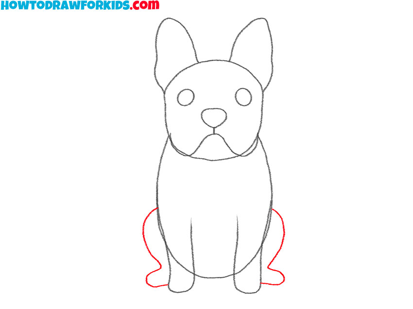 how to draw a baby boston terrier step by step