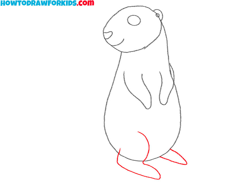 how to draw a baby prairie dog