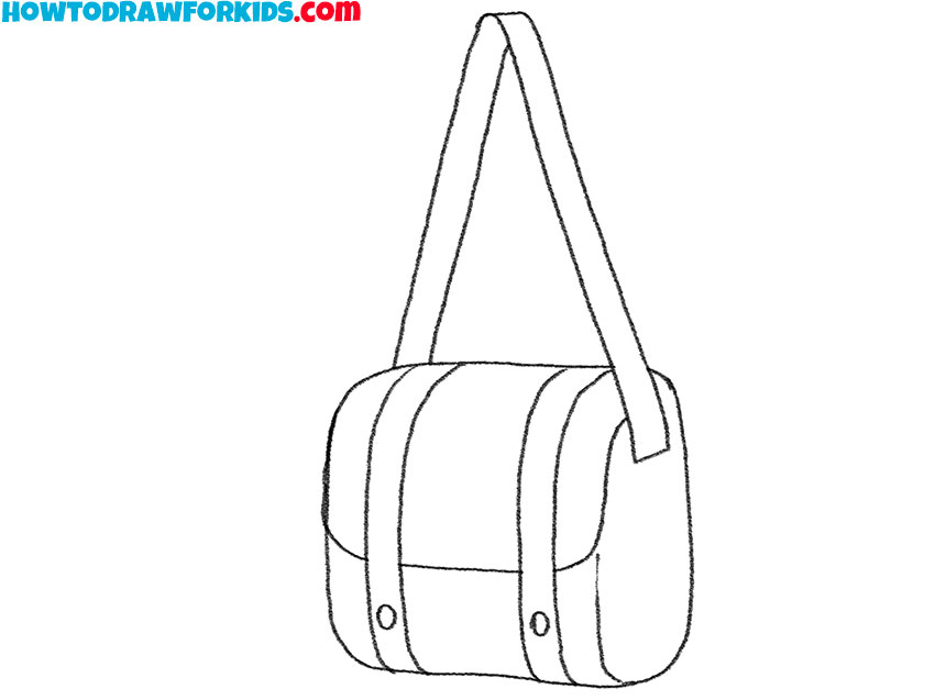 how to draw a bag for beginners
