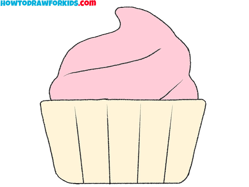  how to draw a beautiful cupcake
