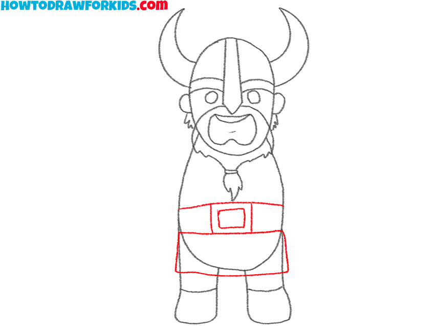 how to draw a cartoon viking