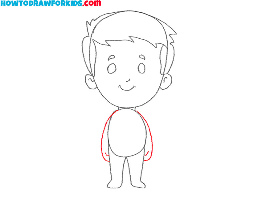 how to draw a kid cute