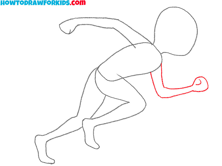 how to draw a runner for kindergarten