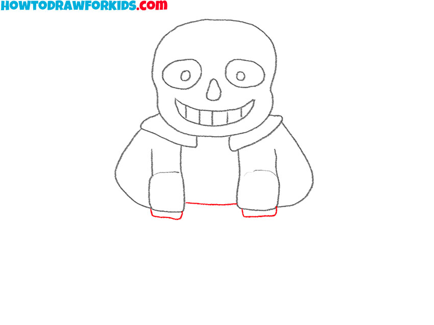 sans from undertale drawing lesson