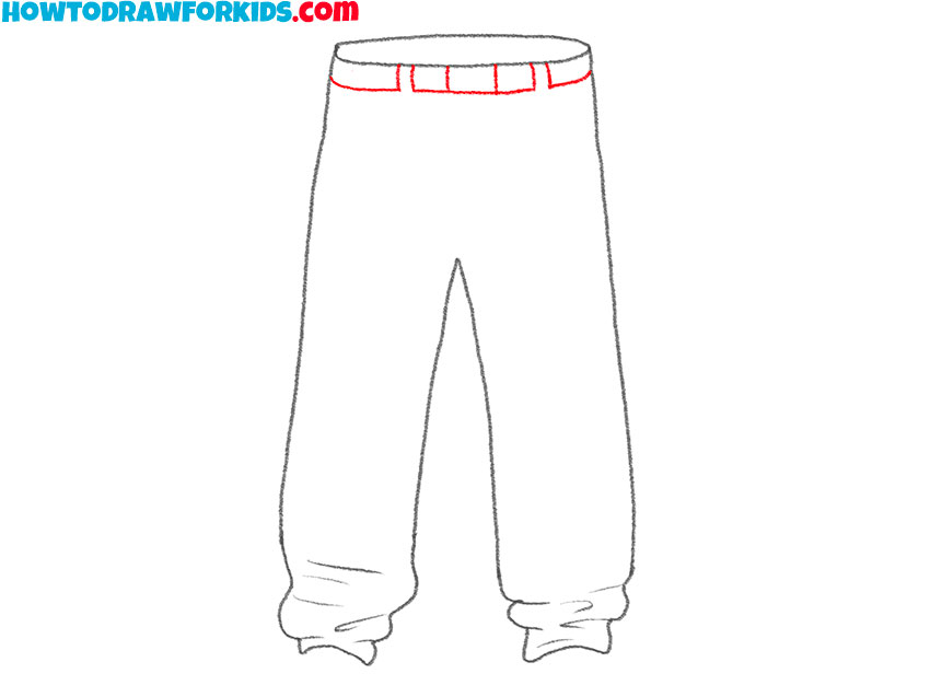 baggy pants drawing tutorial