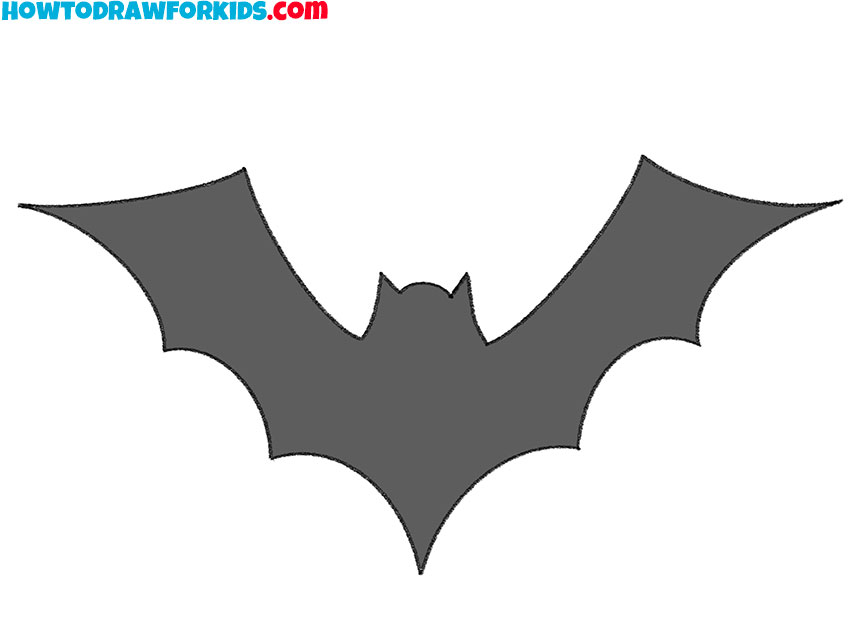  bat for halloween drawing tutorial