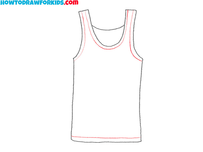 easy tank top drawing