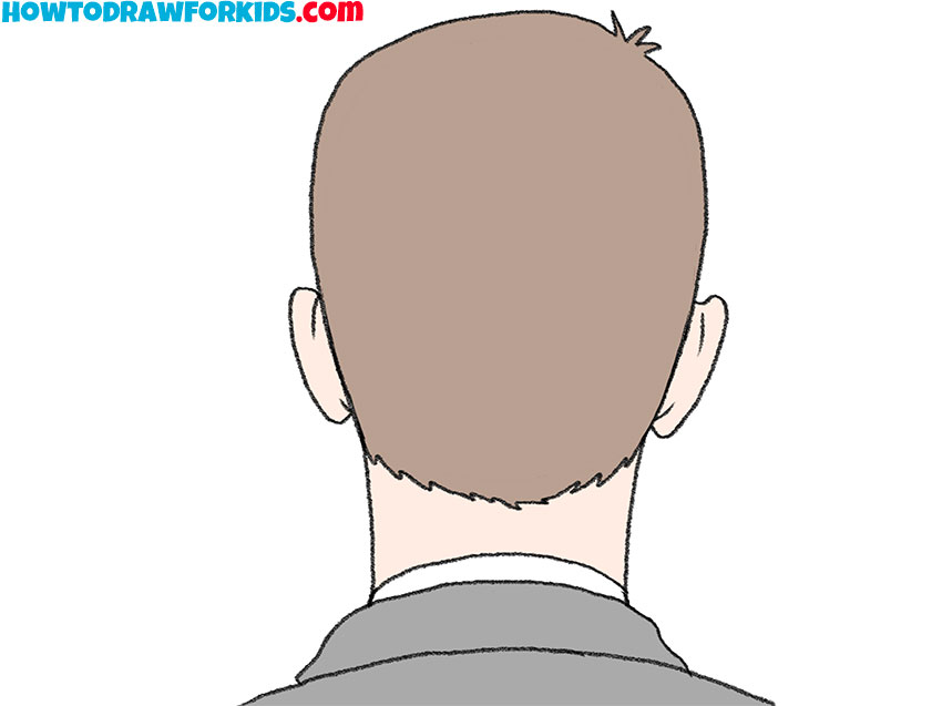 How to Draw a Head from the Back - Drawing Tutorial For Kids