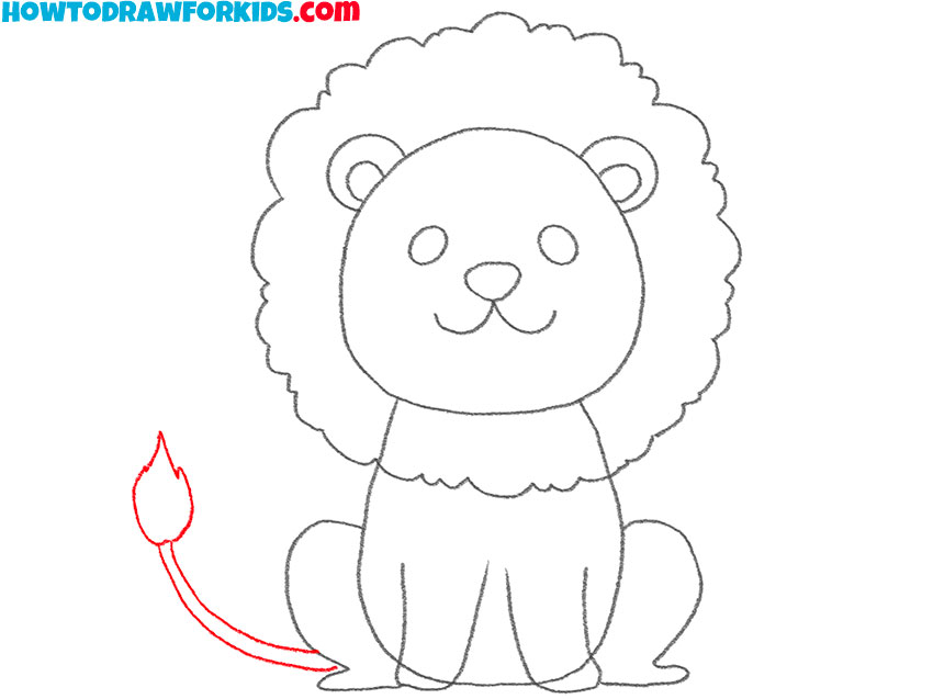 how to draw a baby lion cub