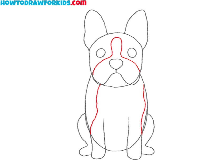 how to draw a boston terrier cartoon for kids
