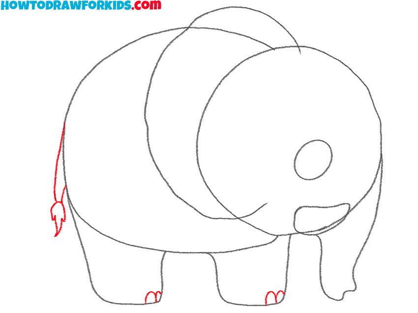 how to draw a elephant body